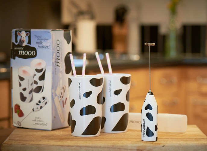 Handheld battery-operated premium Milk Frother To-Go - Aerolatte - original  steam free milk frother